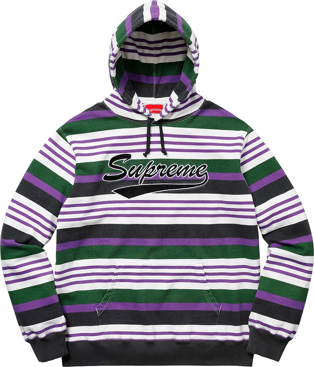 Striped Hooded Sweatshirt view 2